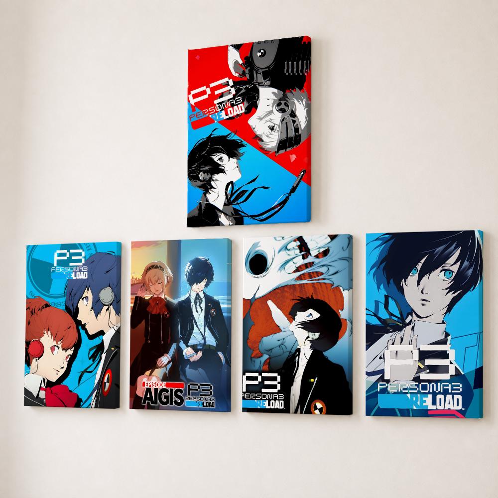 Canvas Wrap Ready - ビデオゲーム『ペルソナ3』絵画・書道HDキャンバスウォールアート、内枠付き、ギャラリーラップ済み、すぐに飾れるホームデコレーション