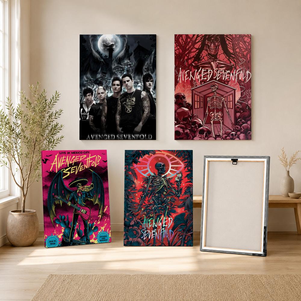 ロックバンドA-アヴェンジド・セブンフォールドの絵画・書道H - Canvas Wrap Ready のレビューと価格