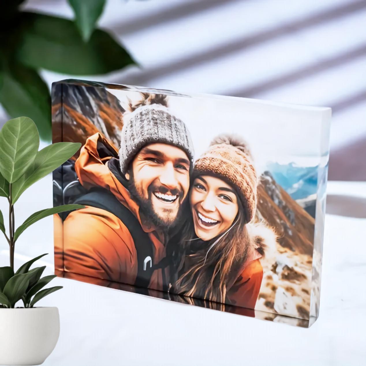 1個入りカスタムアクリルフォトブロック、家族、カップル、結婚 - Photo Acrylic Block のレビューと価格