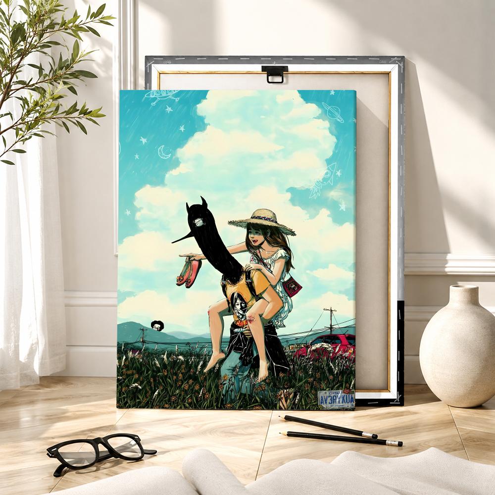 グッドナイト・プンプン アニメ絵画書道 HDキャンバスウォー - Canvas Wrap Ready のレビューと価格