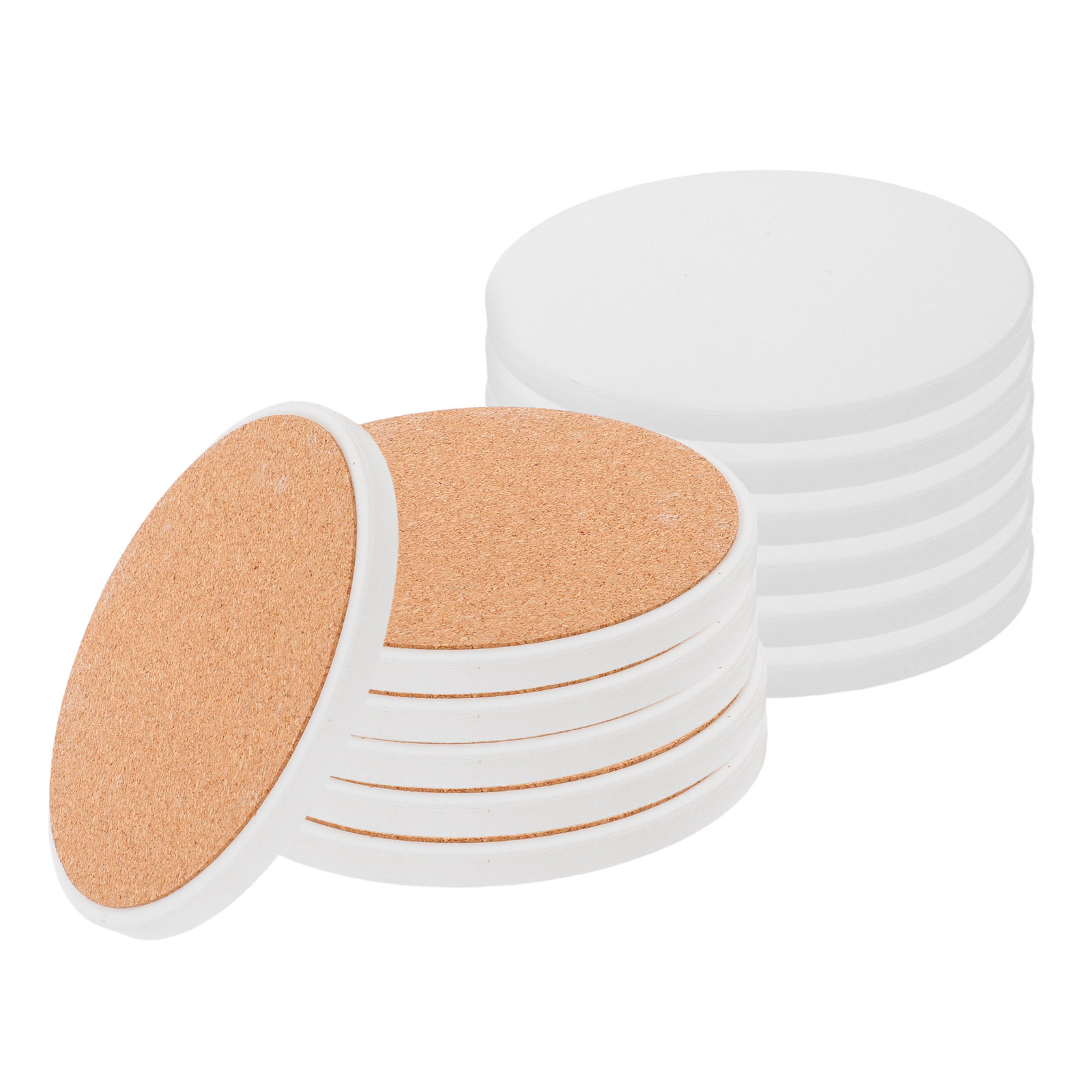 12個入り 白い丸型セラミックコースター 無地昇華転写用 ド - Coaster Sublimation Blank のレビューと価格