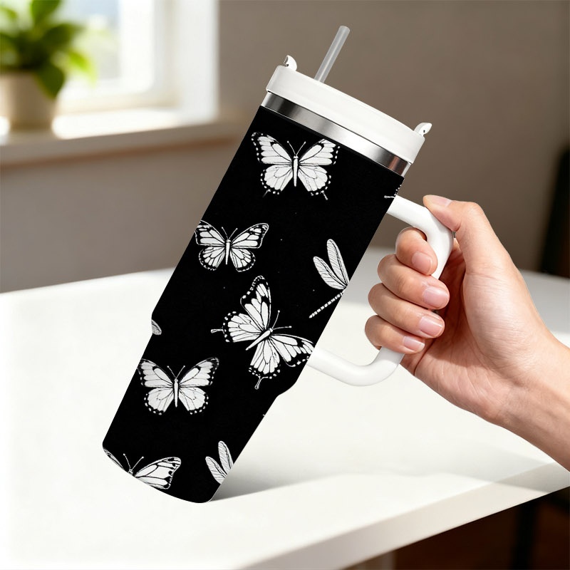 40オンス ステンレス製二重壁断熱タンブラー（ハンドルとスト - Sublimation Mug White のレビューと価格