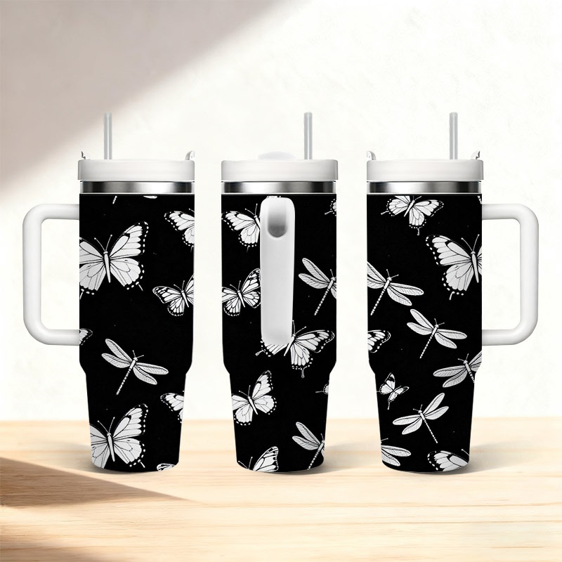 40オンス ステンレス製二重壁断熱タンブラー（ハンドルとスト - Sublimation Mug White のレビューと価格