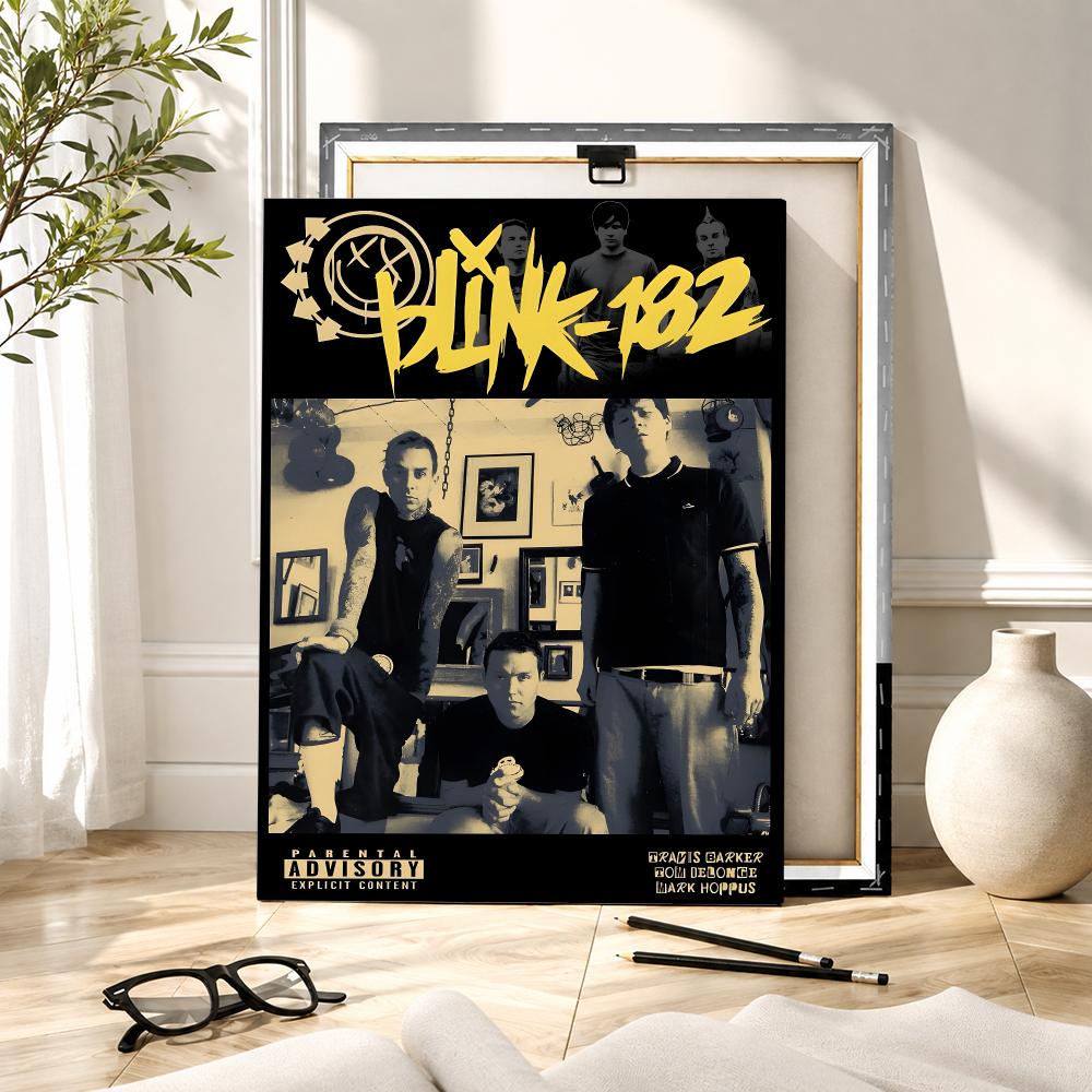 ロックバンドB-Blink 182の絵画・書道HDキャンバス - Canvas Wrap Ready のレビューと価格