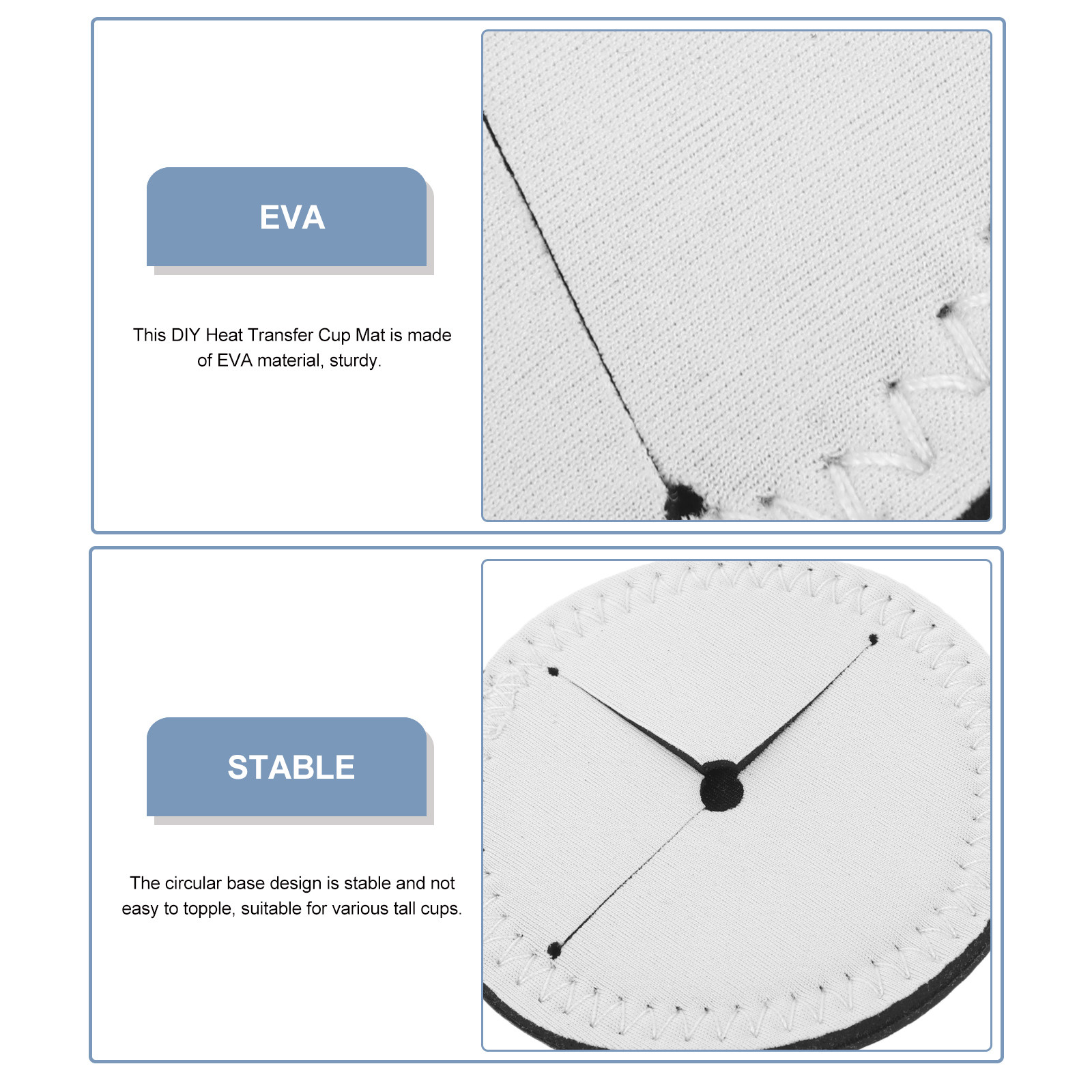 4個入り昇華型コースターブランク DIY 熱転写カップマット - Coaster Sublimation Blank のレビューと価格