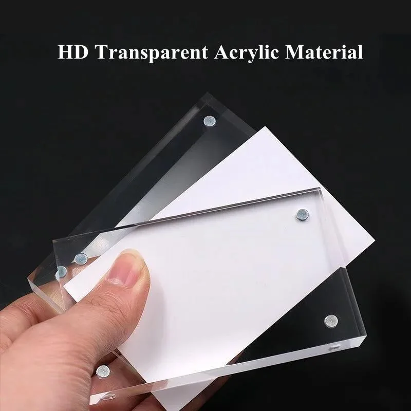 2個入り 100x70mm アクリルブロックフォトフレーム  - Photo Acrylic Block のレビューと価格