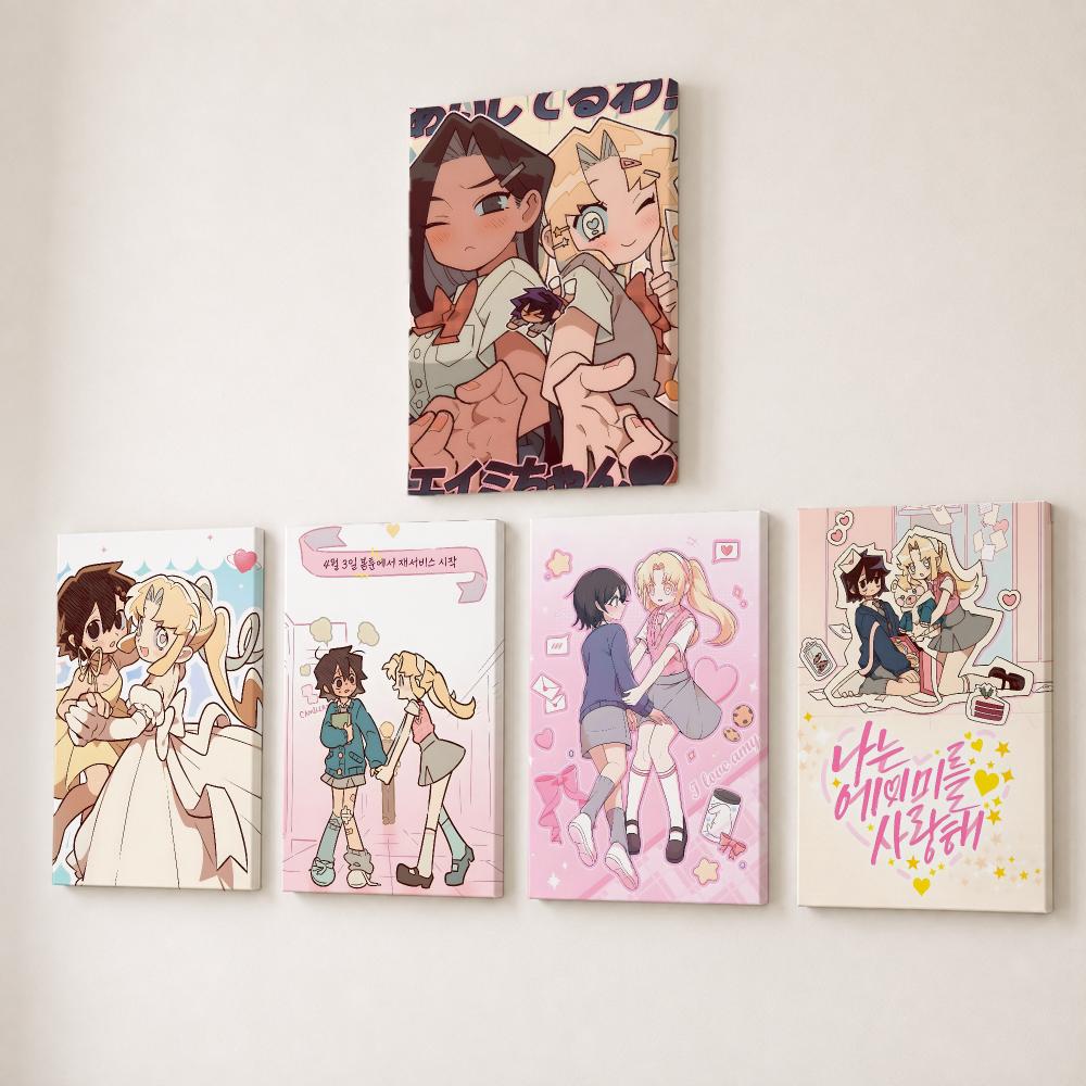 アニメ「アイ・ラブ・エイミー」絵画・書道HDキャンバスウォー - Canvas Wrap Ready のレビューと価格